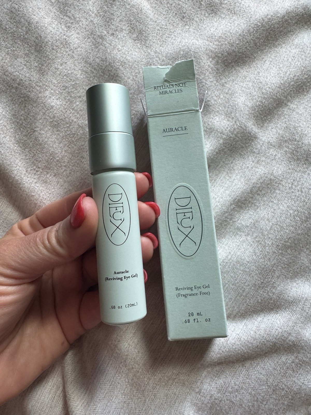 Dieux Auracle Reviving Eye Gel .68 oz/20ml Dented Bottle No Box Available 