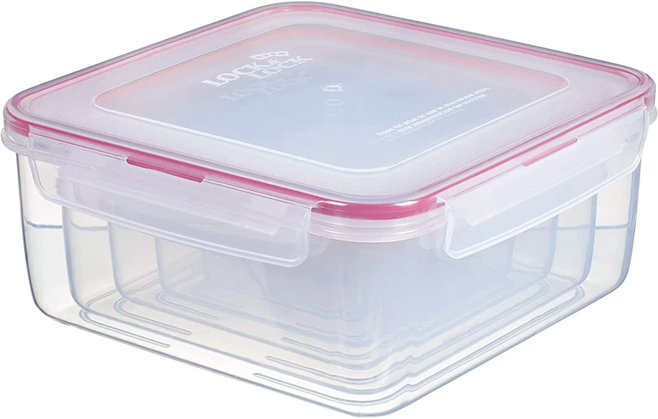 LocknLock Square Nestable Air & Watertight 5pcs Food Storage Container Set - Image 2 of 4