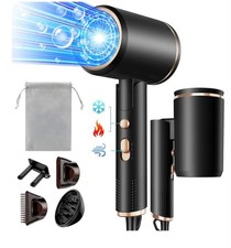 PROFESSIONAL FOLDABLE IONIC HAIR DRYER 2400w 3 HEAT & SPEED SETTINGS
