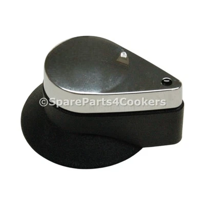 Rangemaster Original Toledo Herd Steuerknopf - matt/chrom P030860 P051250