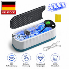 Ultraschallreiniger Ultraschallreinigungsger&auml;t f&uuml;r Gebiss Ohrringe 45000Hz 300ml