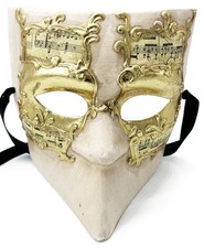 Venetian Mask Gold Musical Scores Masquerade Mardi Gras Prom Halloween Costume