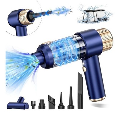 Handheld Car Vacuum Cleaner, 16000PA Air Duster & Vac 120w LED Light High Power