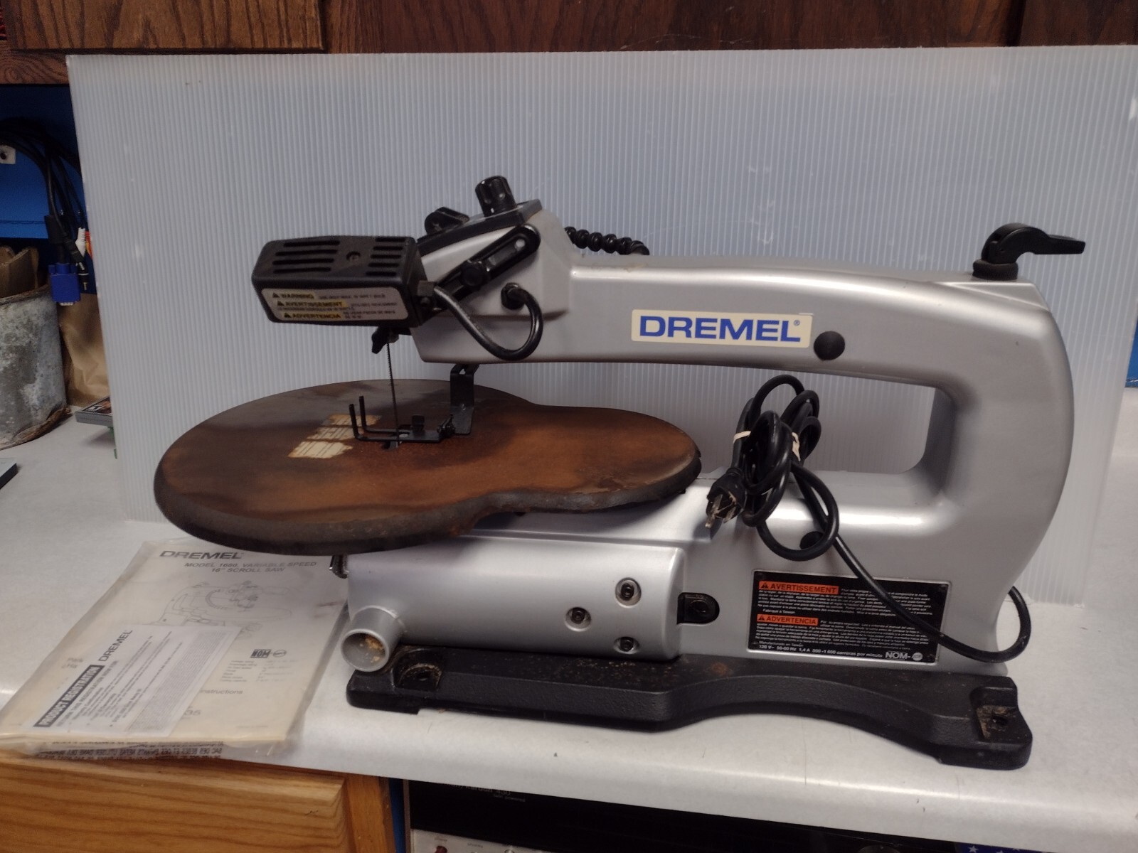 Dremel Variable Speed Scroll Jig Table Saw Reciprocating Model 1680 eBay