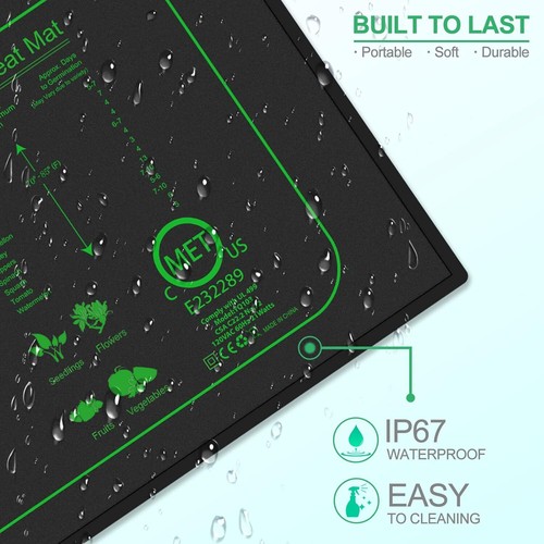 21Watts Seedling Heat Mat - Warm Hydroponic , Durable Waterproof 10" X 20.75" - Picture 3 of 12