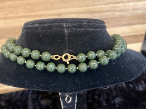 Vintage Hunter Green Boho Hippie Necklace Multiple Ways To Style! - Picture 4 of 4