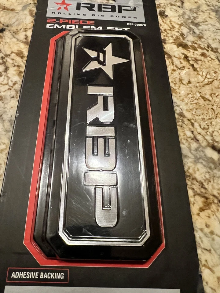 RBP RBP-956BZR RBP Aluminum Decorative Car Emblem Body Badge - Image 2 of 4