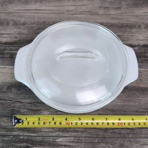 Anchor Hocking Fire King Casserole Dish Fruit Harvest 1-qt Round #436 Glass Lid - Picture 7 of 9