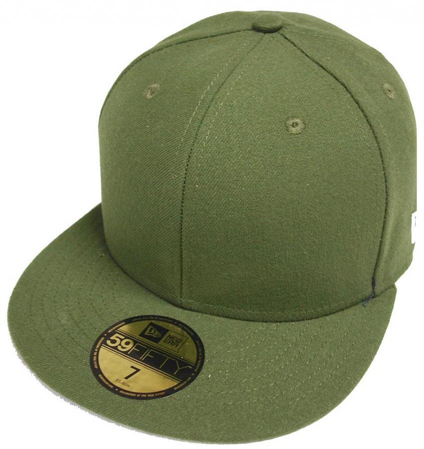 New Era Original Basic Rifle Green Blanc Blank 59fifty 5950 New Era Original Basic Rifle Green Blanc Blank 59fifty 5950