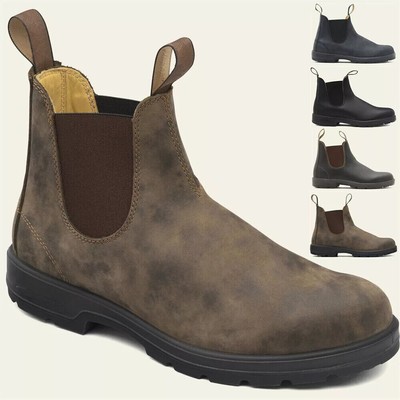 Retro Herrenstiefel Herren Chelsea Boots Lederstiefel aus Leder Größe 38-49 */.
