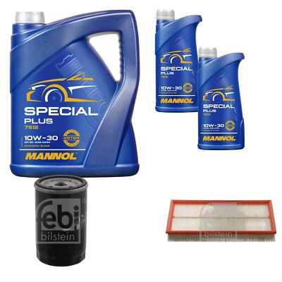 FEBI BILSTEIN Inspektionspaket 7L MANNOL Special Plus 10W-30 für VW Golf IV 1J1