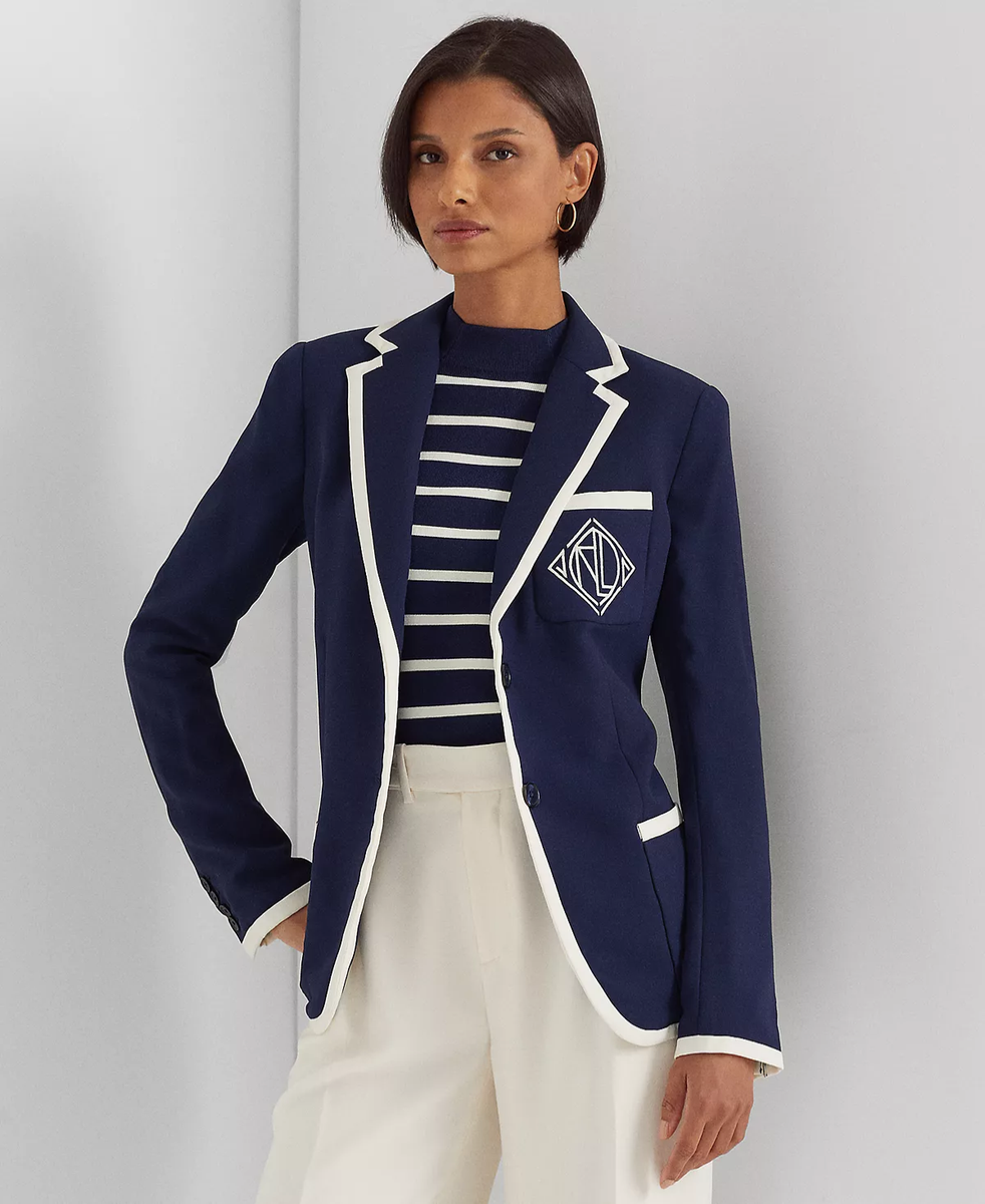 コート LAUREN RALPH LAUREN Woman Coat Blue 200957610 001 コート LAUREN RALPH LAUREN Woman Coat Blue 200957610 001