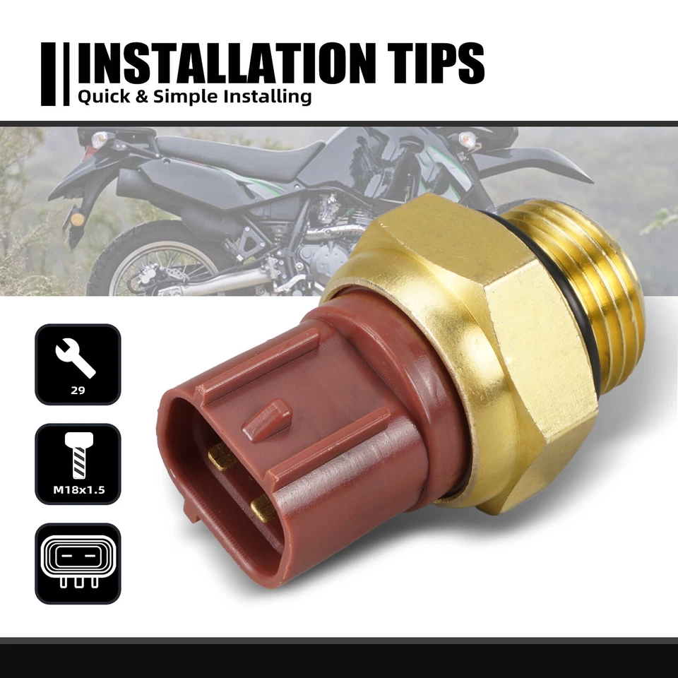 Temperature Radiator Fan Switch 17680-33E00 For Suzuki GSXR750 00-05 GSXR750X Foto 4 de 4