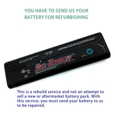 Battery rebuild SERVICE for Snap-On SM ENERGY SM204 11.1V EAA0354L12A