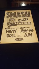Steve Lawrence Party Doll Rare Original Promo Poster Ad Framed!