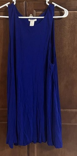 H&M Basics Blue Tank Dress Size Medium