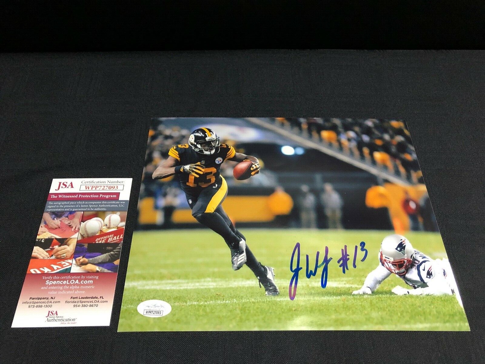 James Washington Autographed Signed Pittsburgh Steelers 8X10 PHOTO JSA COA WPP727093 