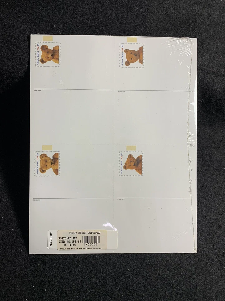 USPS UX382-85 #UX385a. Teddy Bear 23c Stamped Postal Card 5 Sheets of 4 - Image 2 of 3