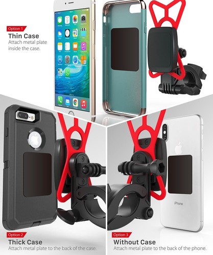 Bike Motorcycle Handlebar Mount Magnetic Phone Holder iPhone 11 XS Galaxy GoPro - Picture 8 of 9