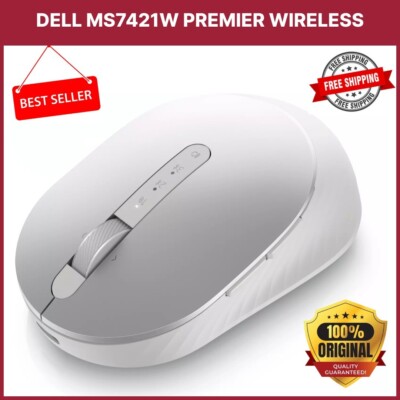 Dell MS7421W Premier Wireless Rechargeable Mouse, White New - FREE SHIPPING