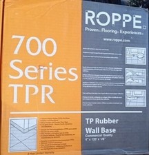 Roppe 700 Series TP Rubber 4" x 120' x 1/8" Brown Wall Base