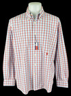 TOMMY HILFIGER Mens Blue & Red Check L/S EVENING SHIRT - L - Chest 50" -RRP £109