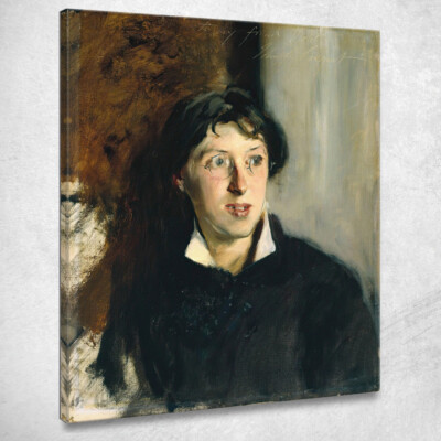 Portrait Von Vernon Lee John Singer Sargent, jss246 Leinwandbild