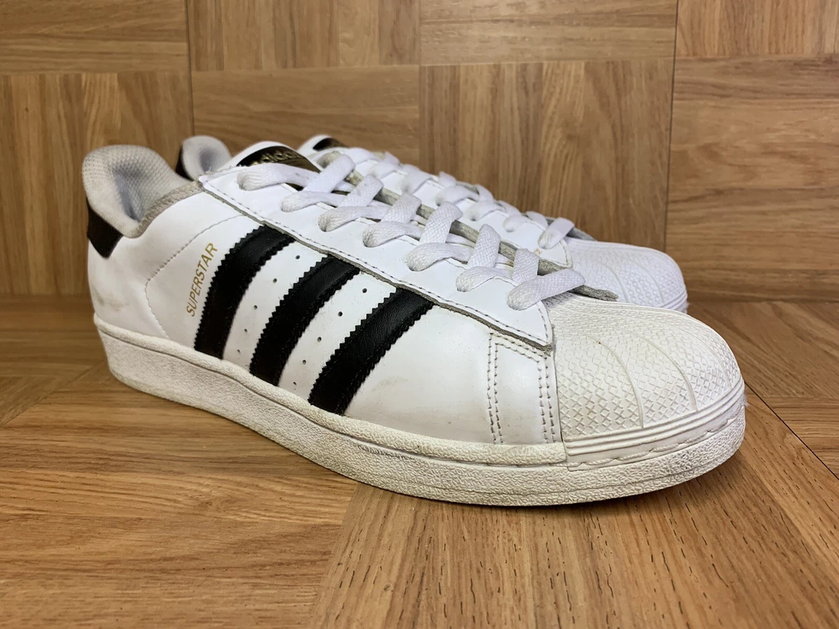 adidas superstar shoes black white 9