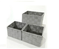 SET CONTENITORE 3 PZ (1 PZ L20XP15XH13,5 CM/ 2PZ L13XP13XH9 CM) ACCESSORI CASA