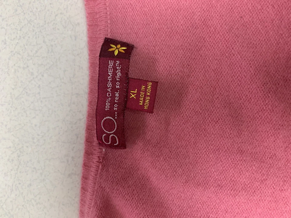 Cárdigan Suéter Cachemira Cuello Redondo Clásico Barbie Rosa Cottagecore SO Junior XL Foto 2 de 4