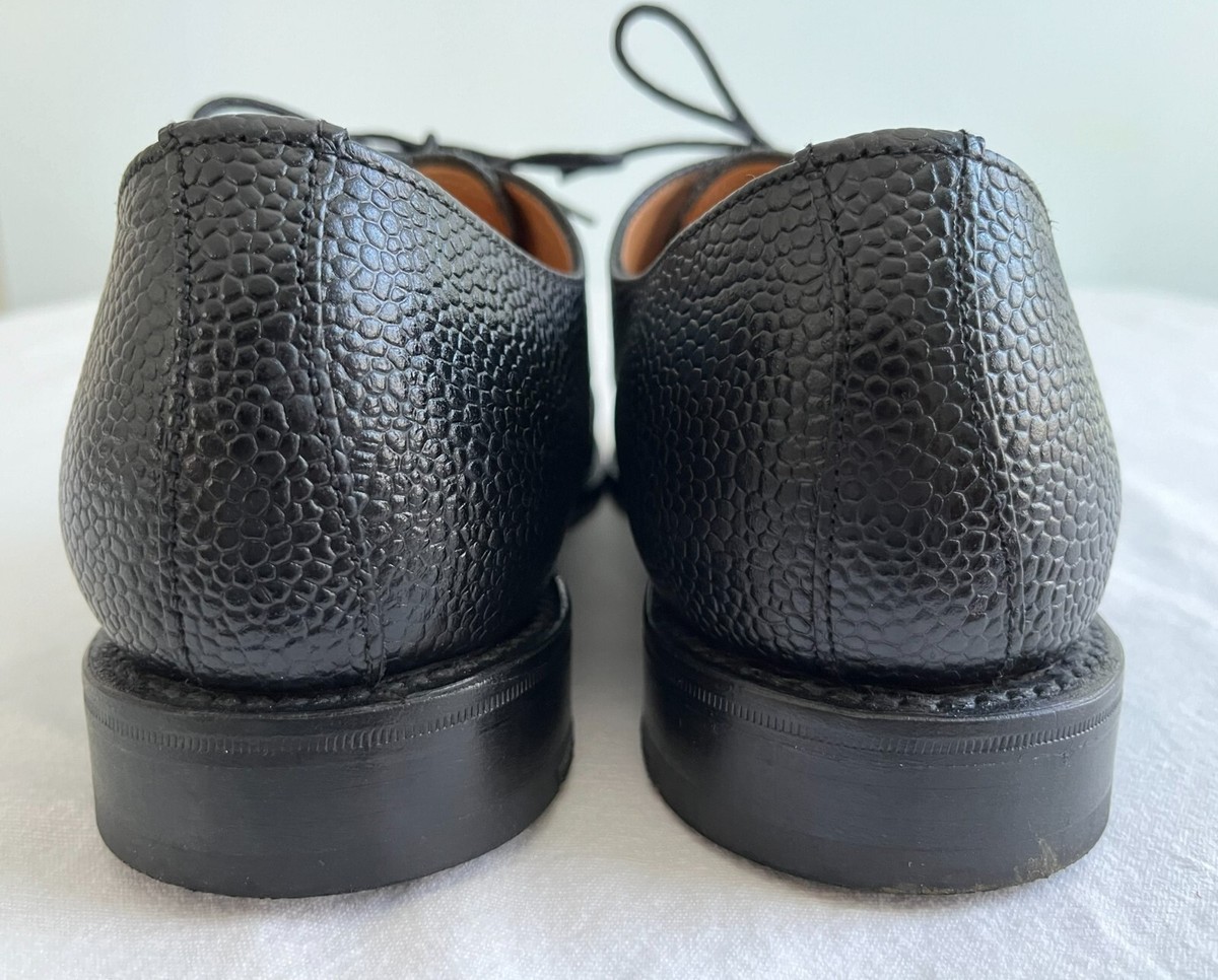 STEVEN ALAN, Men's Black Pebble Grain Leather Shoes, Journey STEVEN ALAN, Men's Black Pebble Grain Leather Shoes, Journey