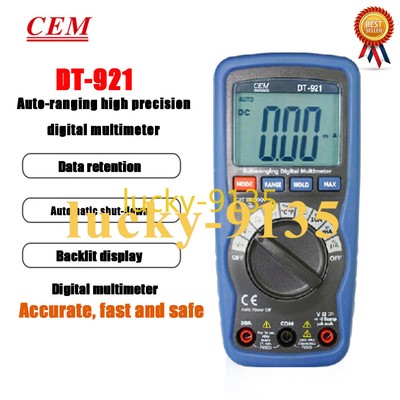 1pcs 100% Test CEM DT-921 Compact True RMS Digital Multimeters Digital Display