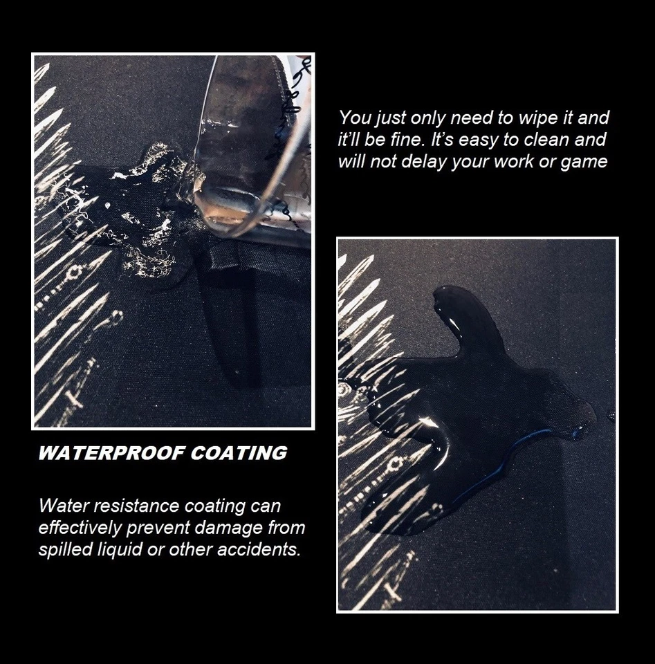 MASSANFERTIGUNG 80x30cm Gaming Maus Matte Pad Extra Groß Wasserdicht Waschbar Schreibtisch Matte - Bild 3 von 3