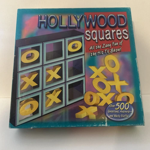 VINTAGE Hollywood Squares Game Parker Brothers 1999 Party TV Show