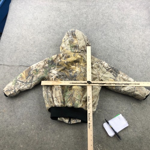 Walls Jacket Boys Small Kidz Grow System Realtree AP HD Camo Zip Hooded Youth - Picture 13 of 15