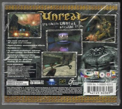 Unreal (PC, 1998) for sale online | eBay