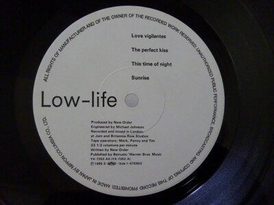 【LP/帯付】ニュー•オーダー / ロウ•ライフ　YX-7352-AX New Order Low-Life Factory YX-7352-AX Japan VINYL LP OBI | eBay