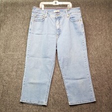 Levi's 512 Perfectly Slimming Capri Womens 32x20 Jeans Light Wash