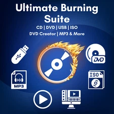 CD DVD Burning Software Suite | USB burner | Iso & File Writing | DVD Creator