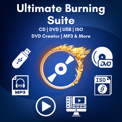 #ad CD DVD Burning Software Suite USB burner Iso amp; File Writing DVD Creator $15.99