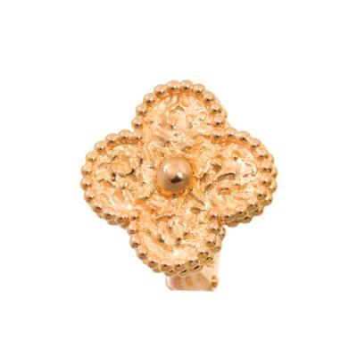 Van Cleef Arpels Vintage Alhambra Earring 18K PG One Piece only