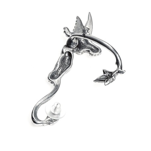Alchemy Gothic Whispering Fairy Left Earwrap Earring Faerie Pixie Fantasy Forest - Picture 5 of 5
