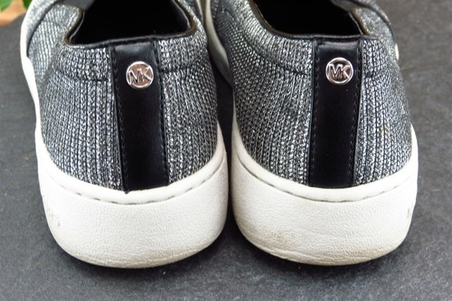 Michael Kors Size 8 M Silver Round Toe Flats Synthetic Women - Picture 5 of 8