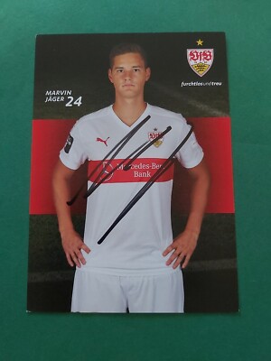 VFB Stuttgart, M. Jäger, autograph card, football