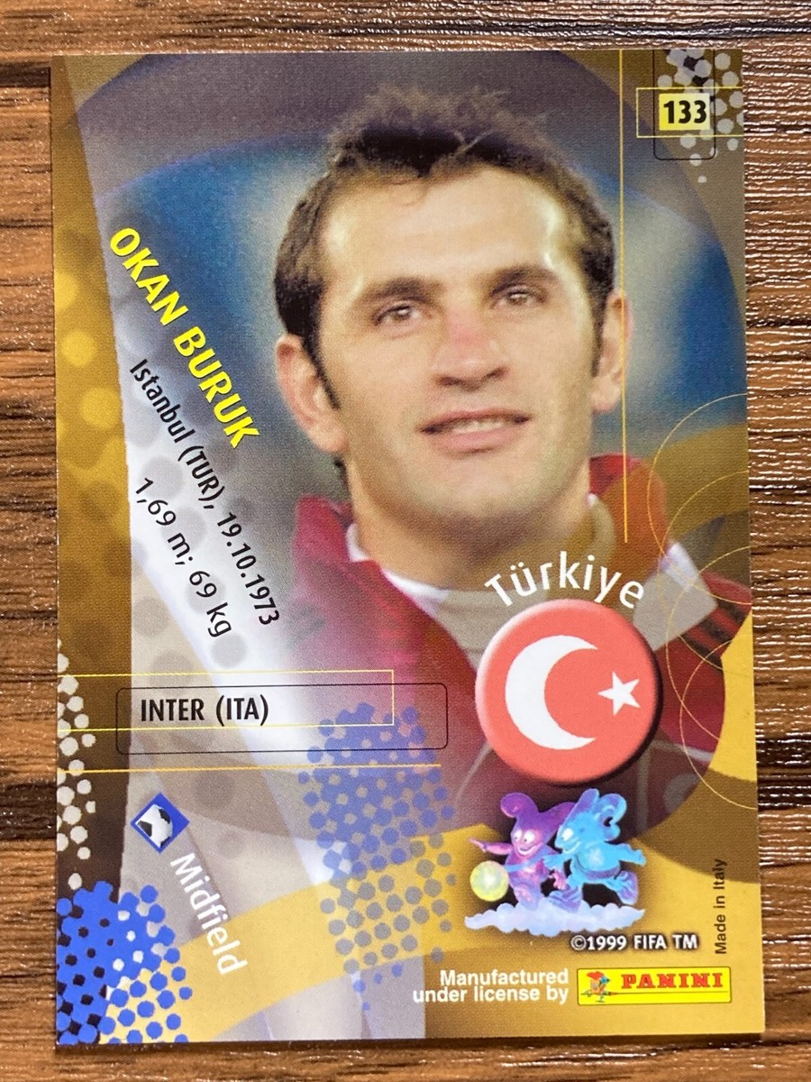 Panini 2002 World Cup Card No.133 Okan Buruk MF Turkey Japanese