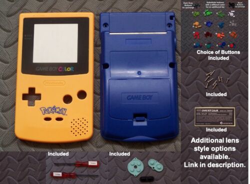 Nintendo Game Boy Color GBC Shell + Glass Lens + Buttons- Pick Shell Color! - Picture 13 of 25
