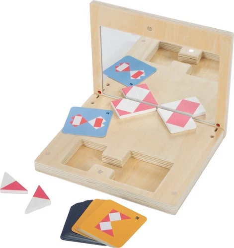Symmetriespiel mit Spiegel Legespiel Lernspielzeug Forschen Entdecken ab 5+