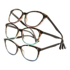 3 Pack Design Optics Limited Collection Fashion Reading Glasses LO0920 1.75