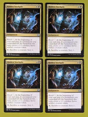 Hidden Stockpile x4 Aether Revolt 4x Playset Magic the Gathering MTG