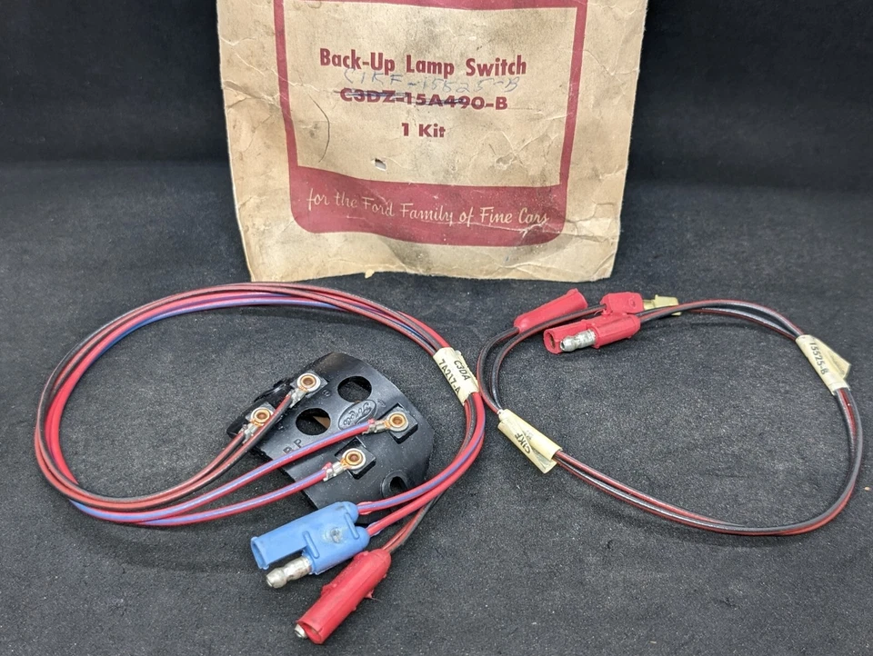 NUEVO 1960 1961 1962 1963 1964 MERCURY COMET FORD FALCON KIT INTERRUPTOR LÁMPARA DE RESPALDO Foto 2 de 4